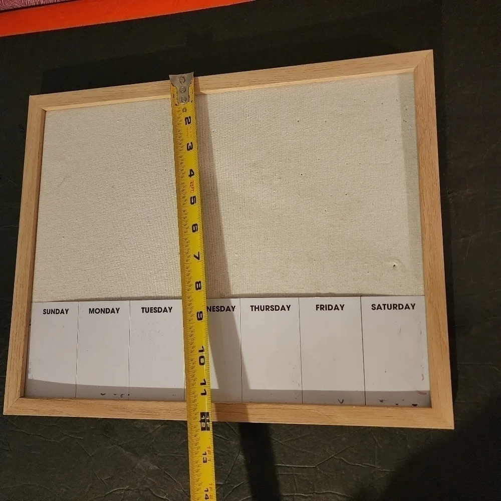 Dry Erase Bulletin Board Weekly Calendar